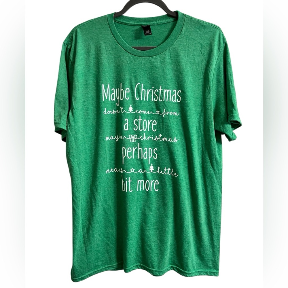 Christmas Quote from Cindy Lou Who from The Grinch Graphic Tee on Anvil Tag